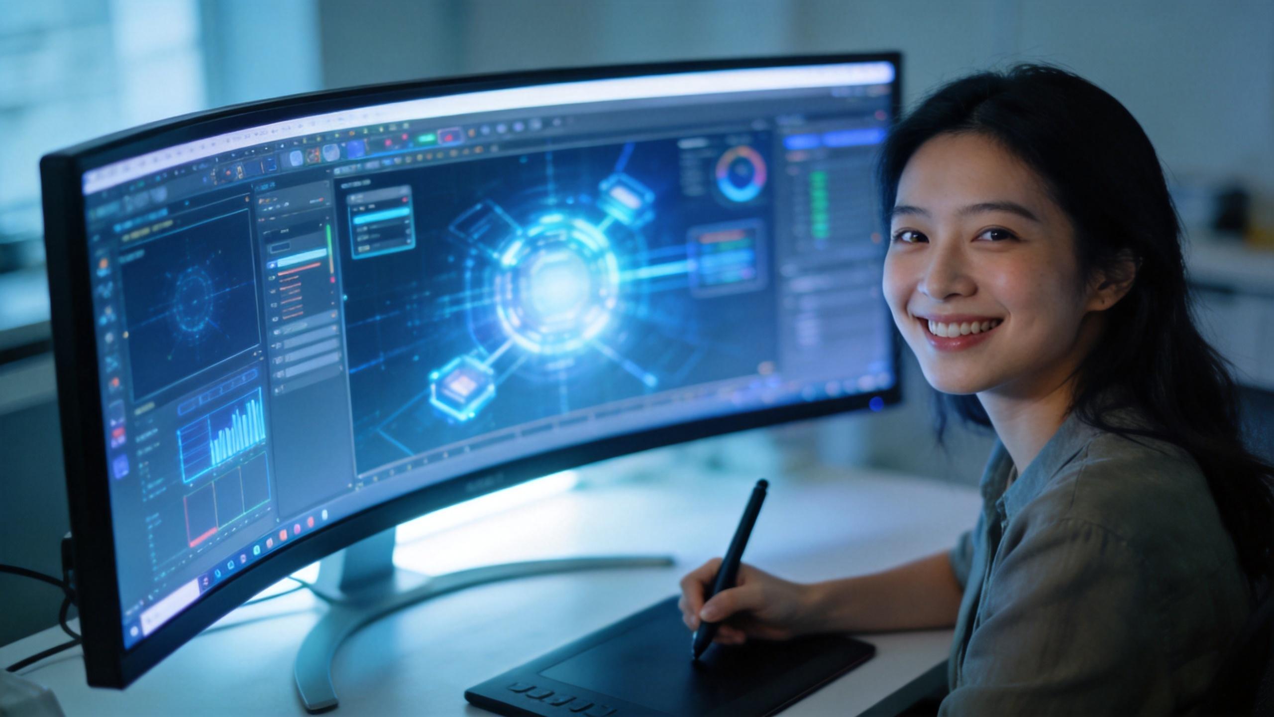 专业设计师使用 WPS Office 进行创作